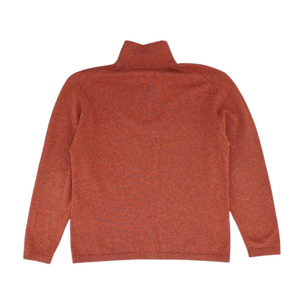 Red Solid 1/4 Zip Sweater - Image 2
