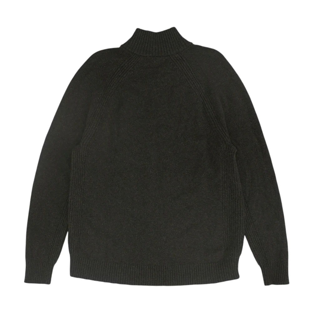 Brown Solid 1/4 Zip Sweater - Image 2