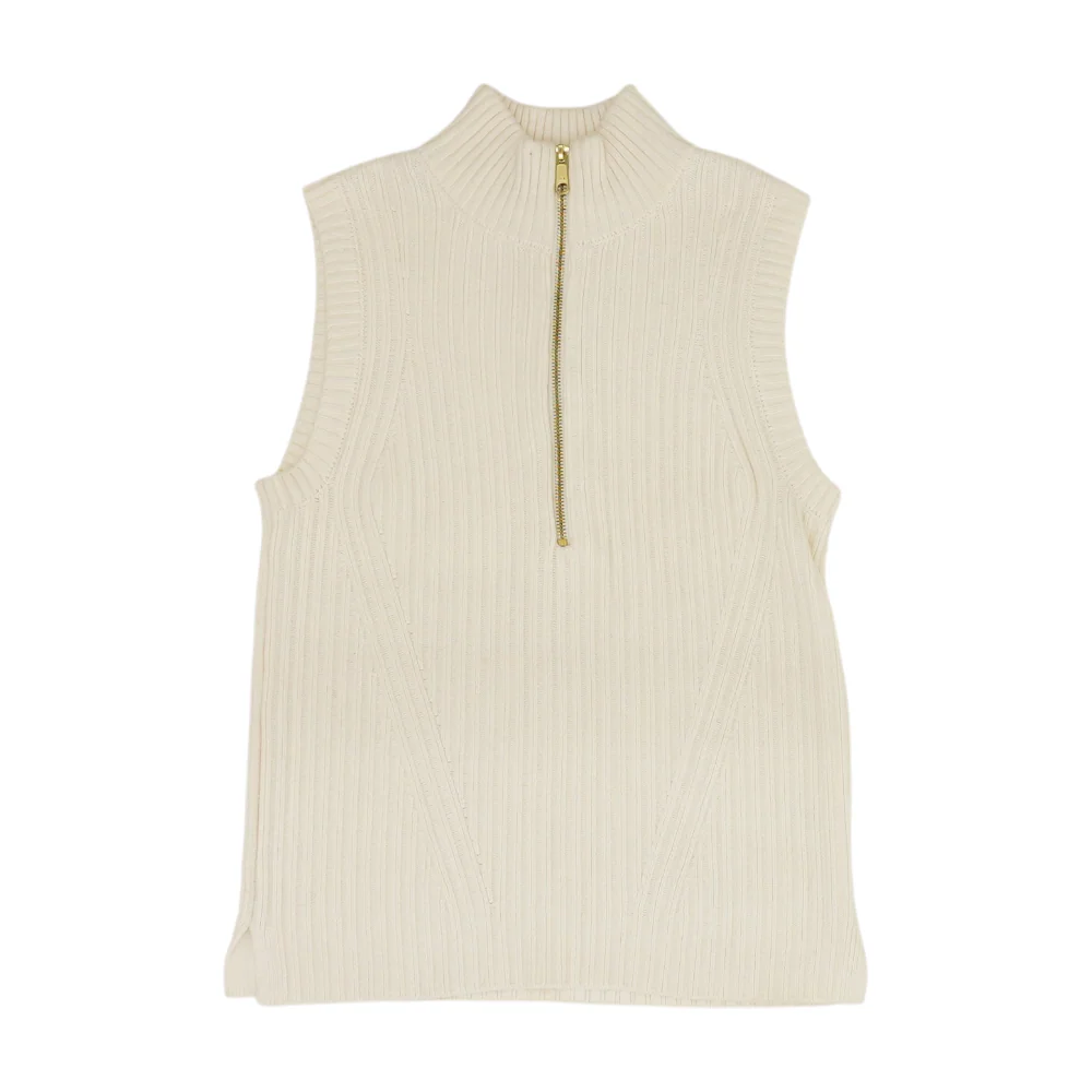 Beige 1/4 Zip Sweater