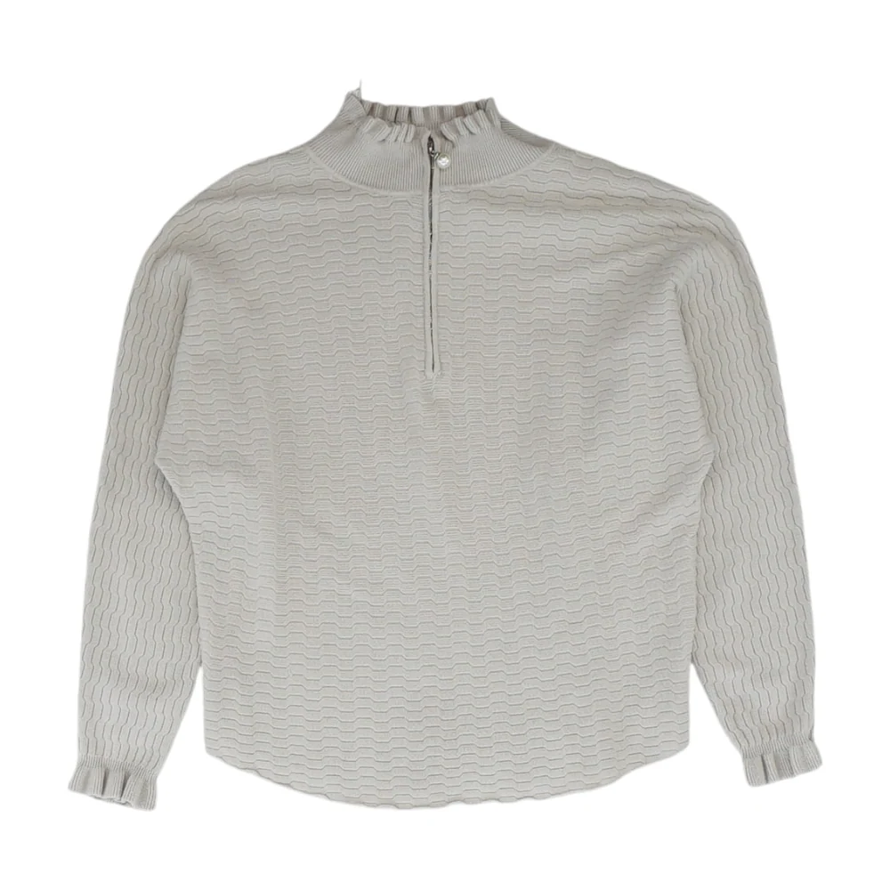Beige 1/4 Zip Sweater