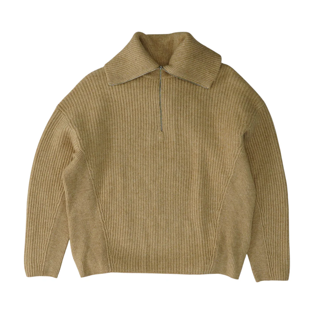 Beige 1/4 Zip Sweater