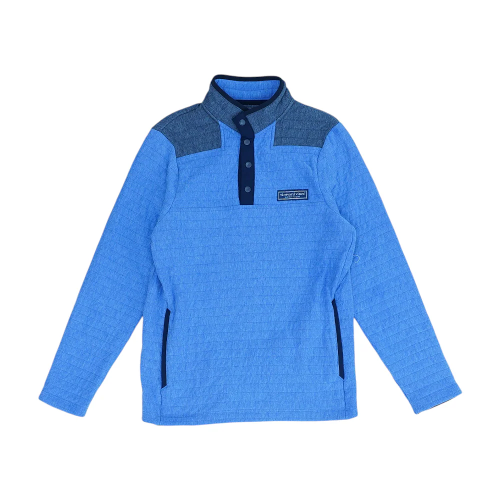 Blue 1/4 Zip Pullover