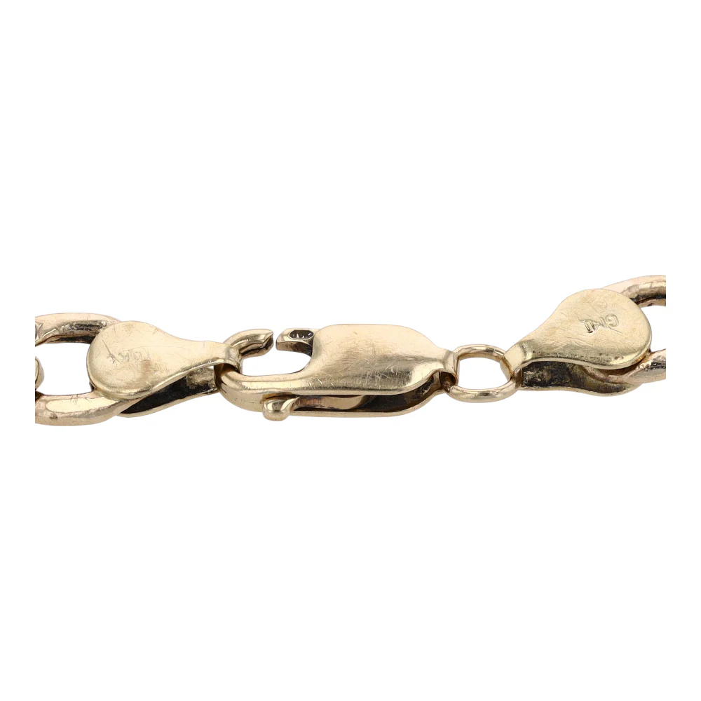 10K Two-Tone Gold Chain Bracelet - Image 2