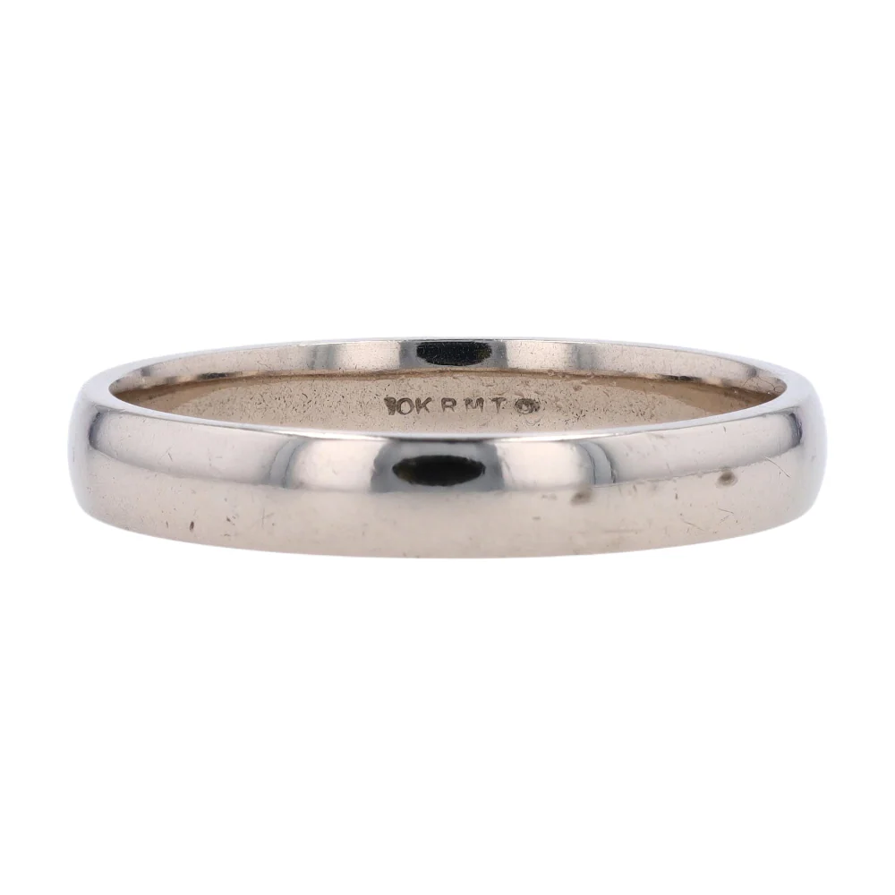 10K White Gold Band