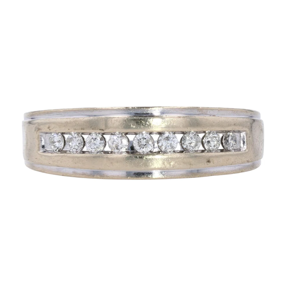 1/2 ctw 10K Sterling Silver Diamond Band