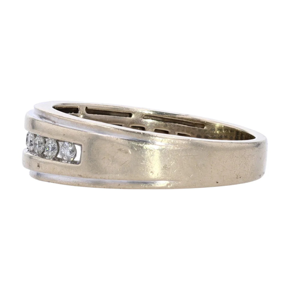 1/2 ctw 10K Sterling Silver Diamond Band - Image 2
