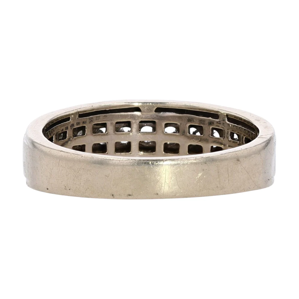 1/2 ctw 10K Sterling Silver Diamond Band - Image 3