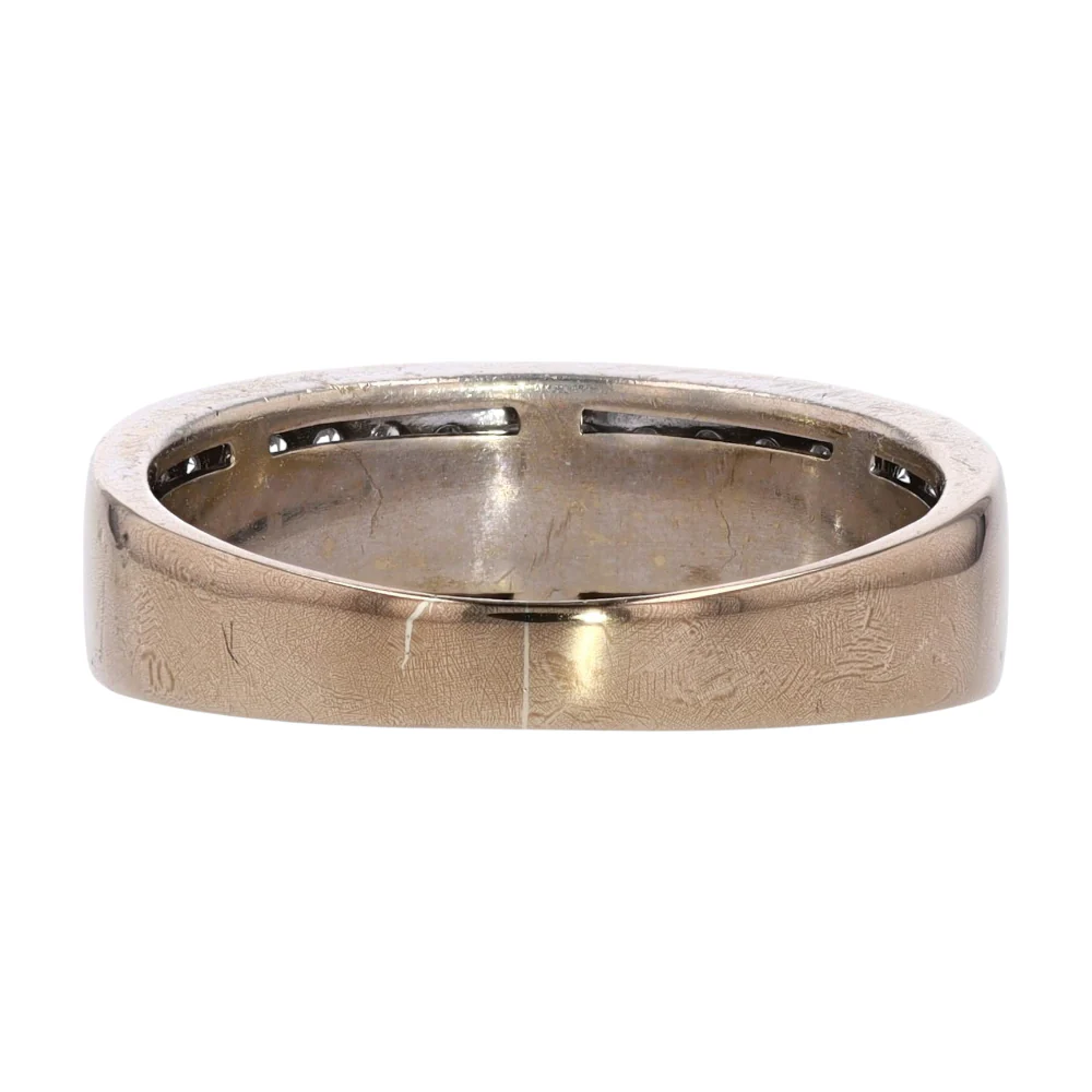 1 1/3 ctw 10K Two-Tone Gold Diamond Band - Image 3