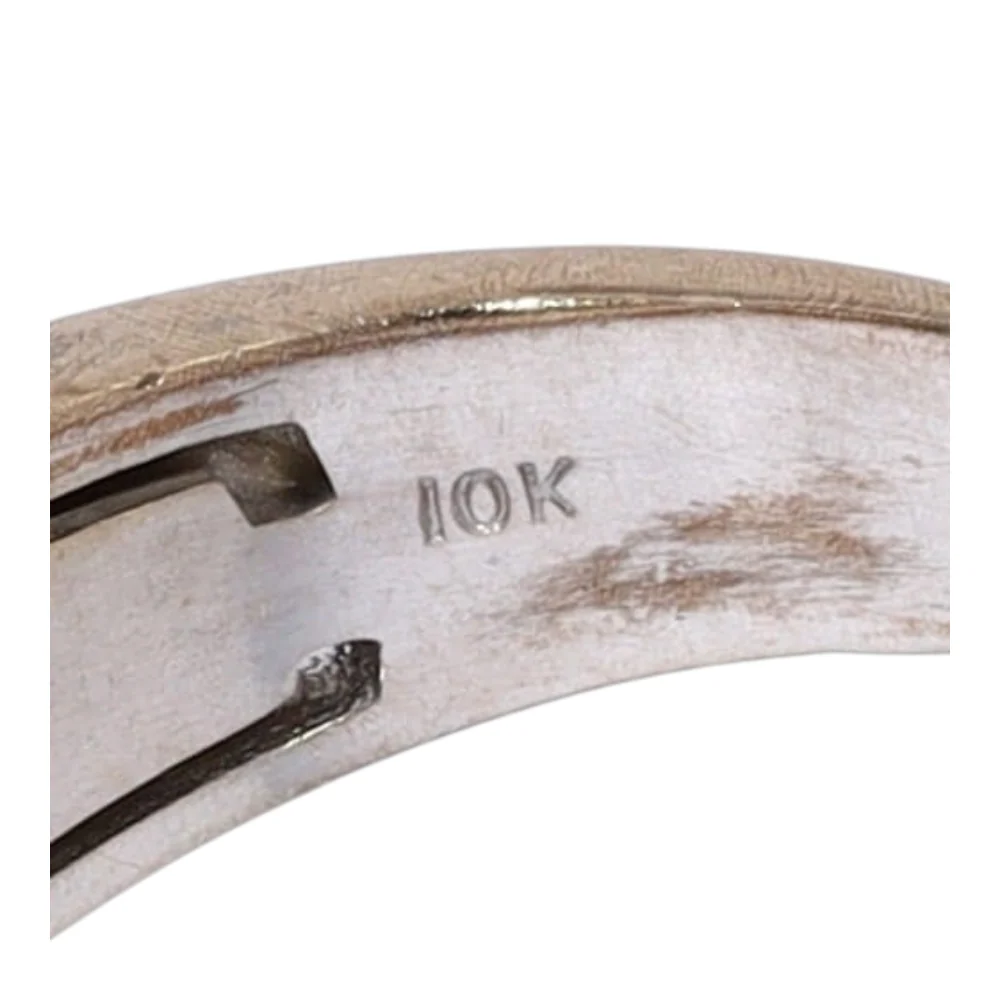 1 1/3 ctw 10K Two-Tone Gold Diamond Band - Image 6