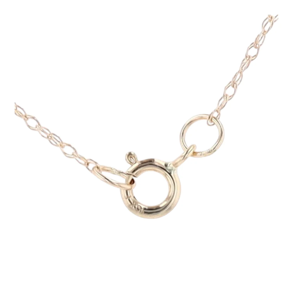10K Two-Tone Gold Emerald Pendant Necklace - Image 5