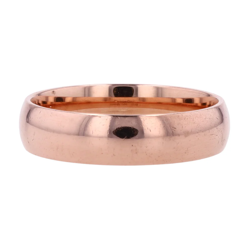 10K Rose Gold Band Ring - Image 2