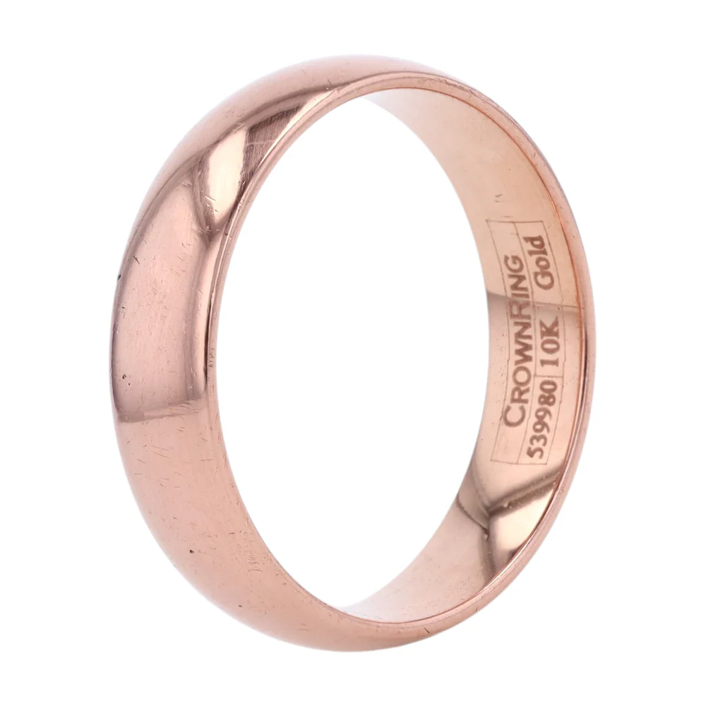 10K Rose Gold Band Ring - Image 3