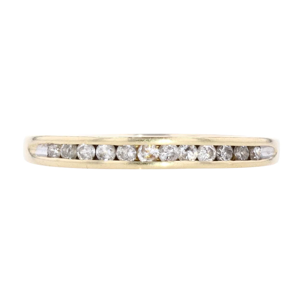 1/4 ctw 10K Yellow Gold Diamond Band Ring