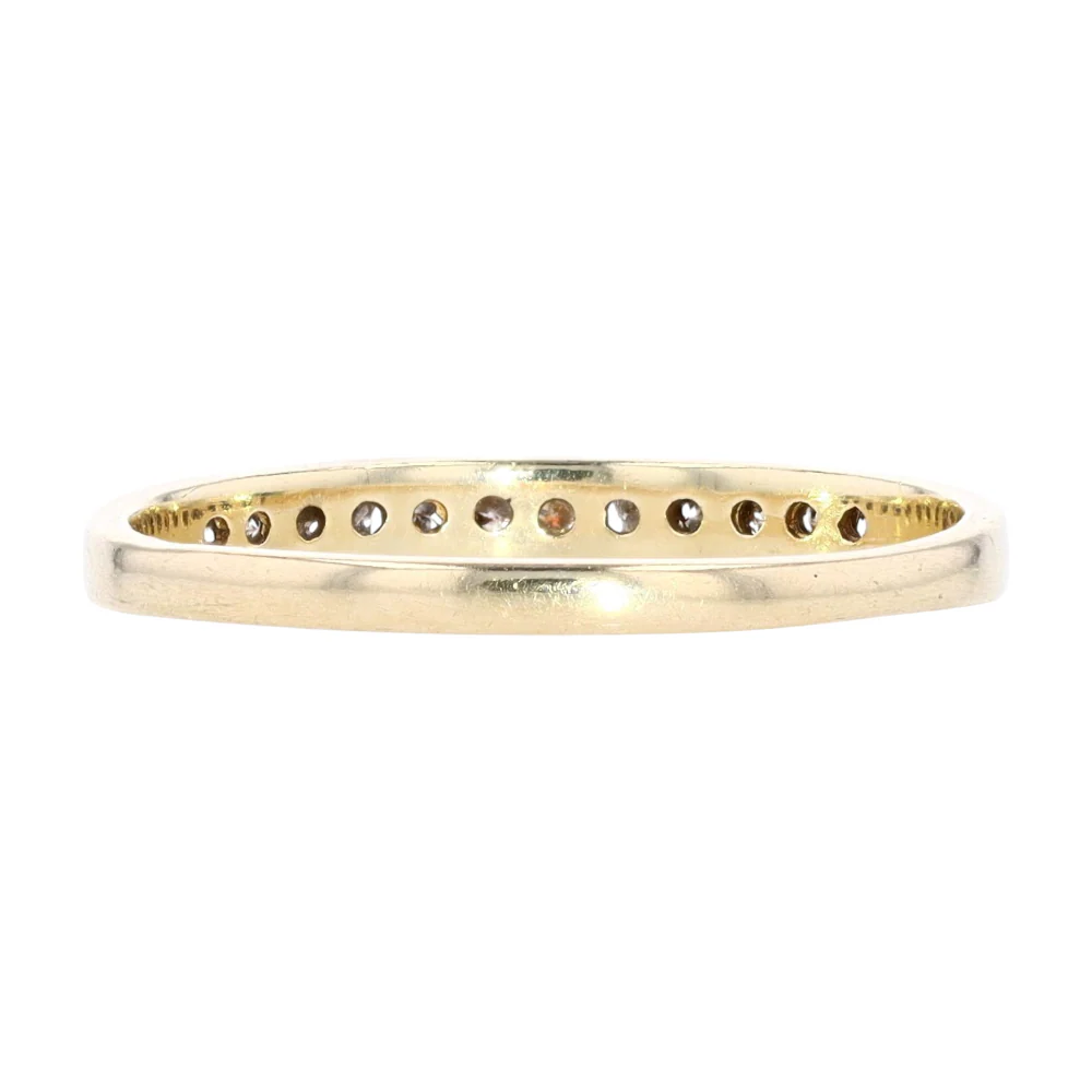1/4 ctw 10K Yellow Gold Diamond Band Ring - Image 3