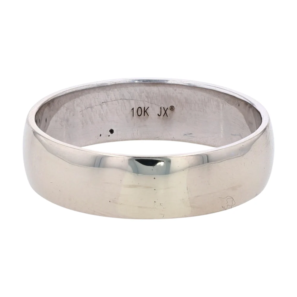 10K White Gold Band Ring