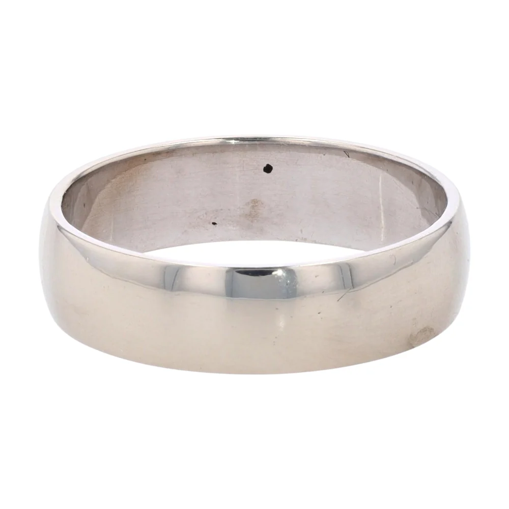 10K White Gold Band Ring - Image 2