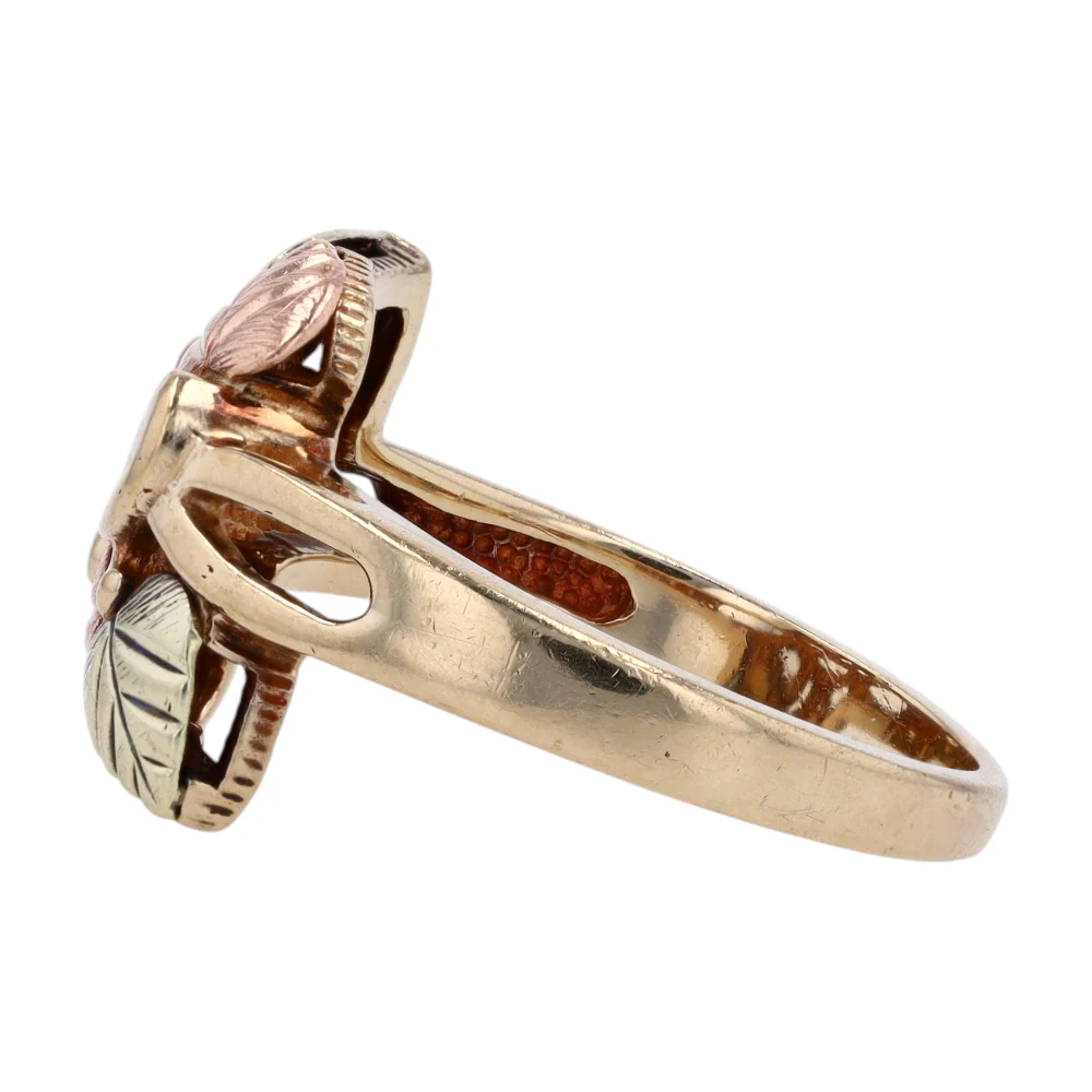 10K Two-Tone Gold Fashion Ring - Image 2