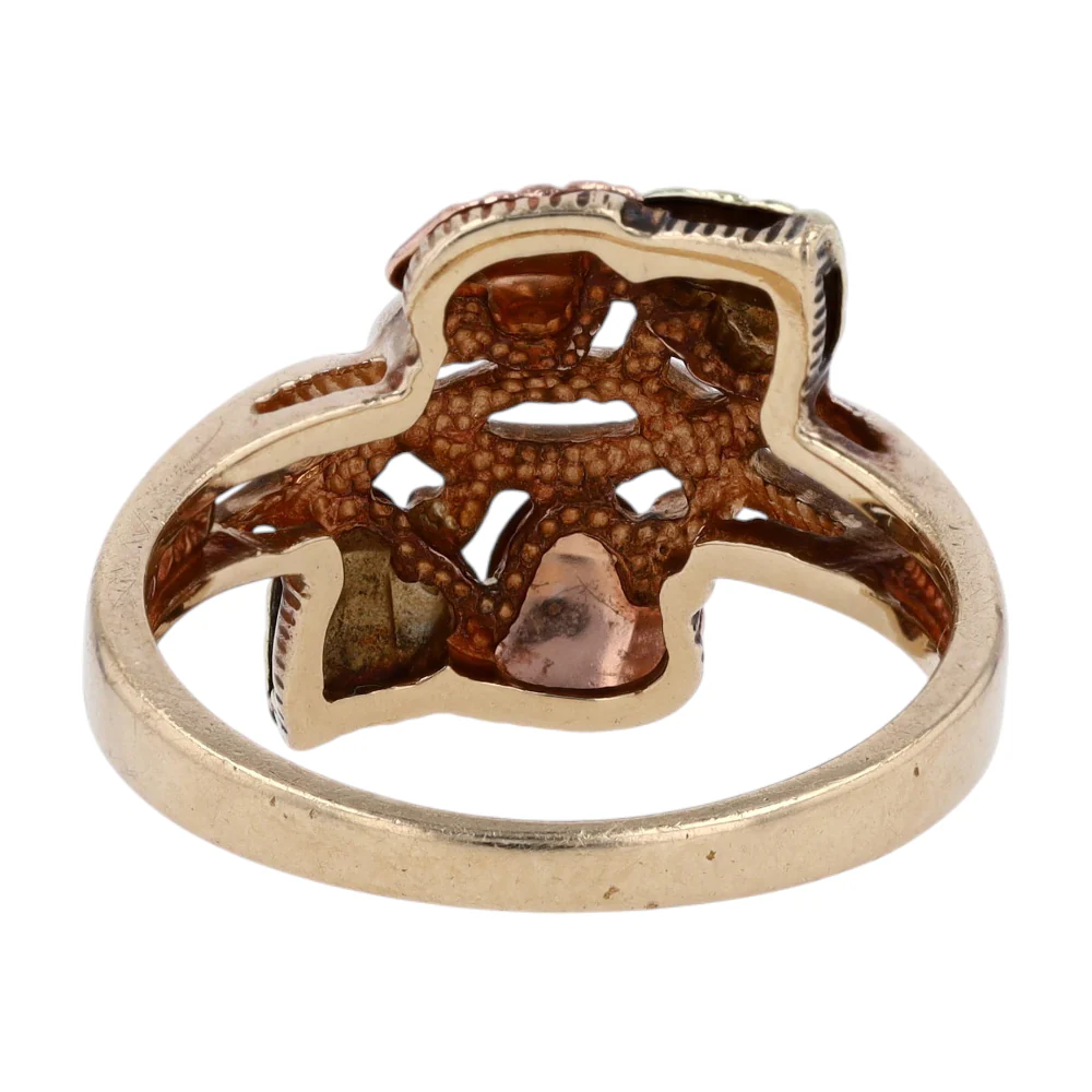 10K Two-Tone Gold Fashion Ring - Image 3