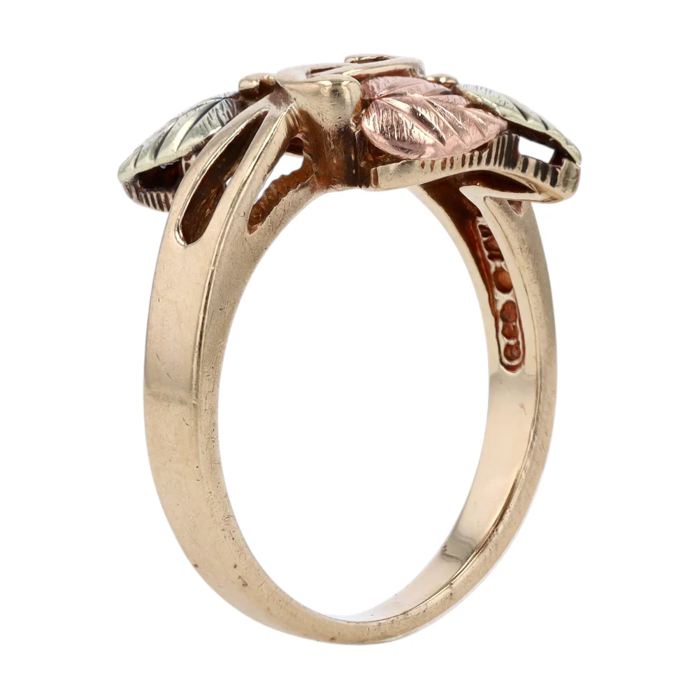 10K Two-Tone Gold Fashion Ring - Image 5
