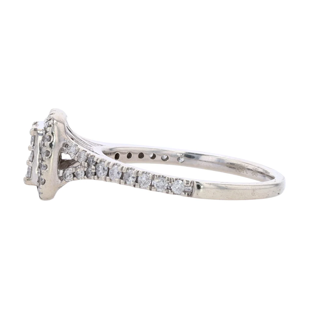 3/8 ctw 10K Sterling Silver Diamond Engagement Ring - Image 2