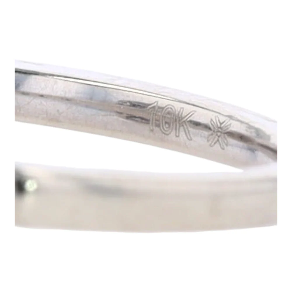 3/8 ctw 10K Sterling Silver Diamond Engagement Ring - Image 6