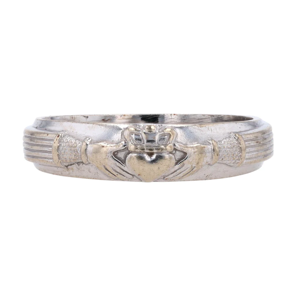 14K White Gold Band