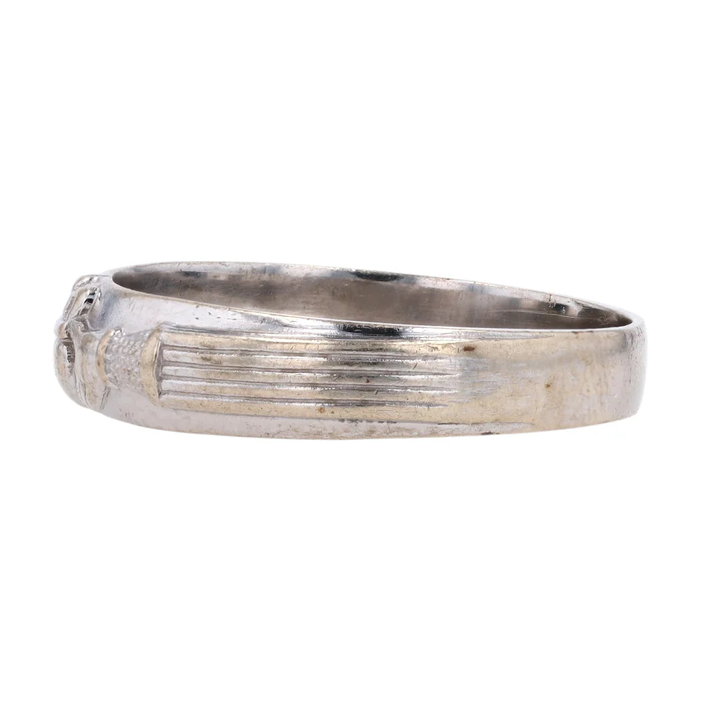 14K White Gold Band - Image 2