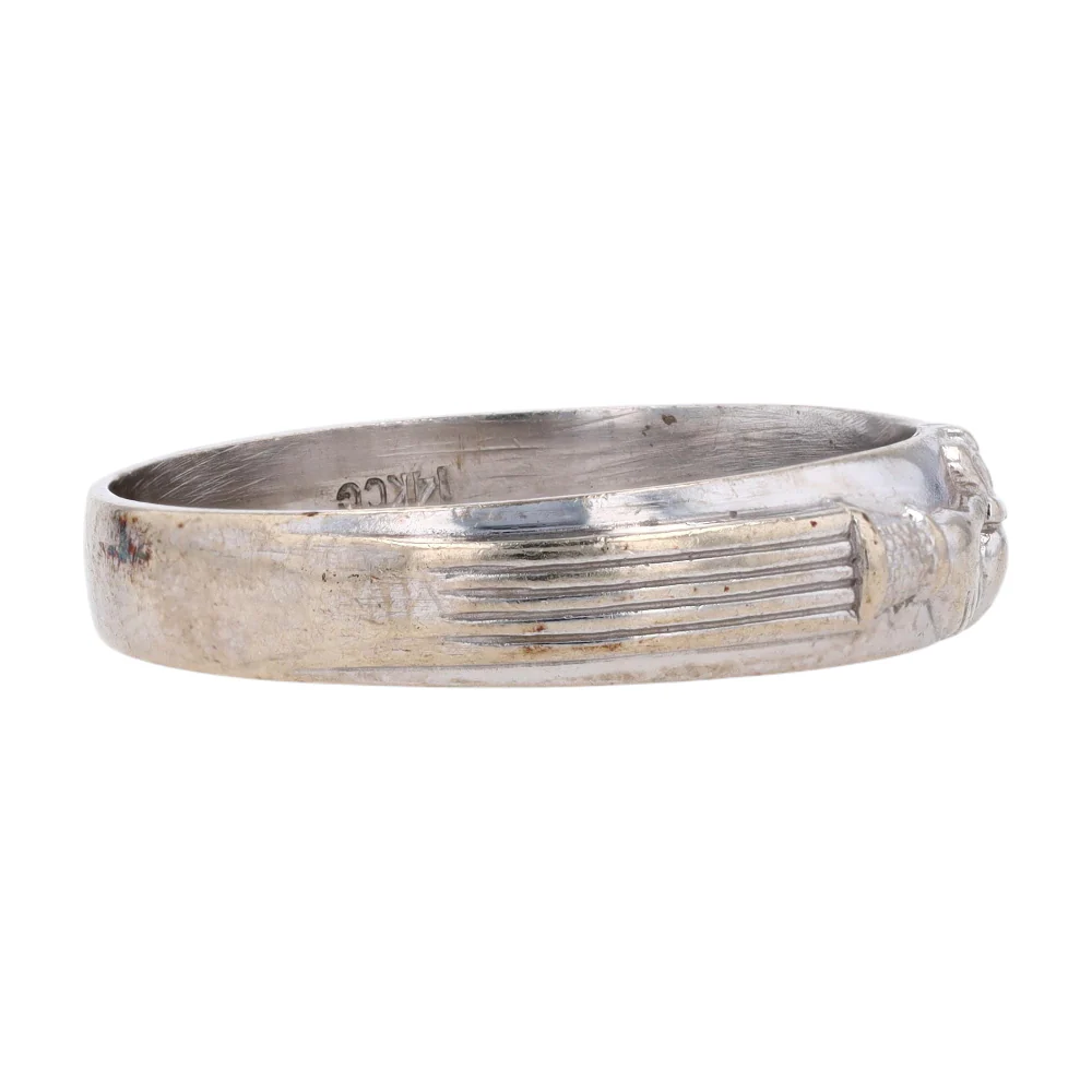 14K White Gold Band - Image 4
