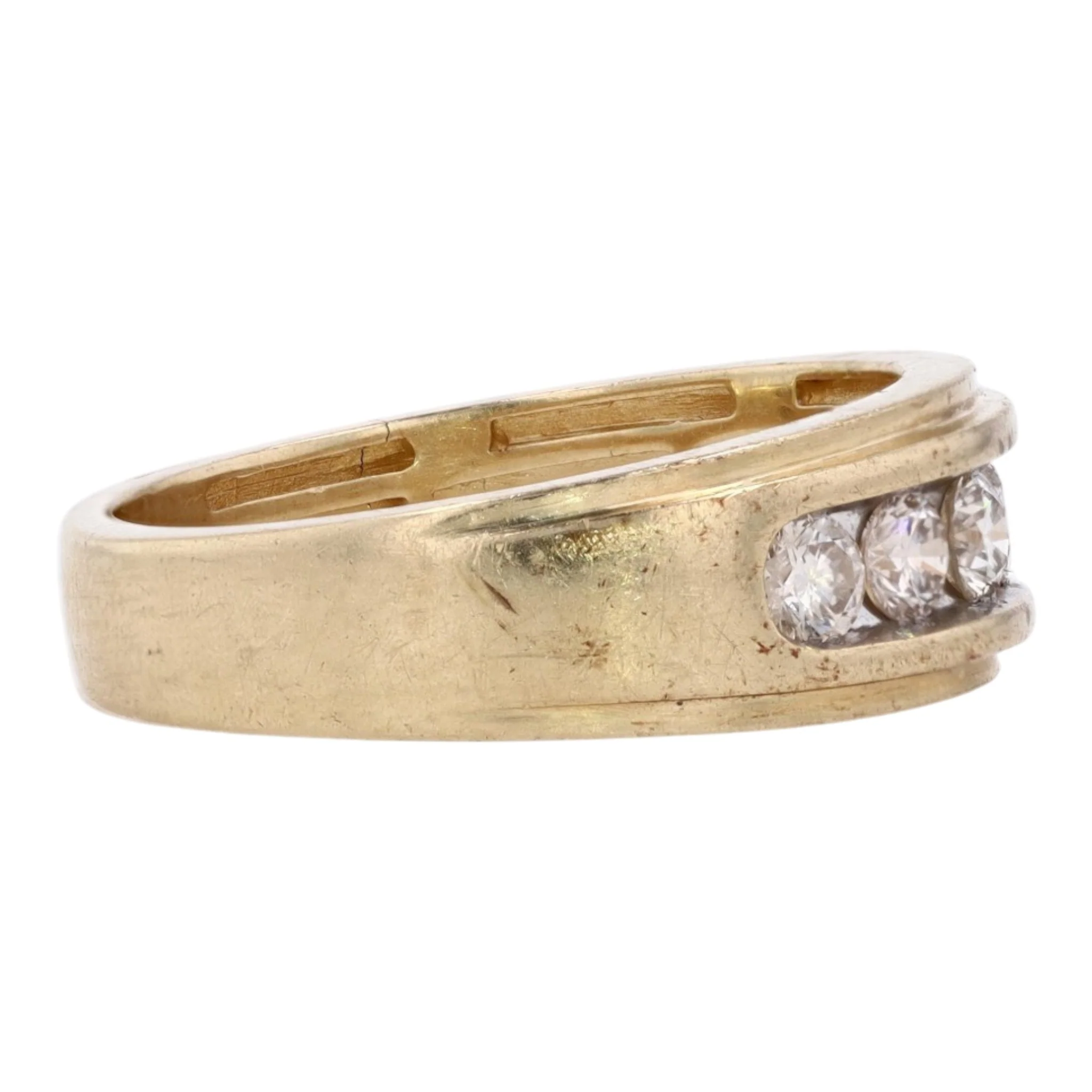 1 ctw 14K Yellow Gold Diamond Band - Image 4
