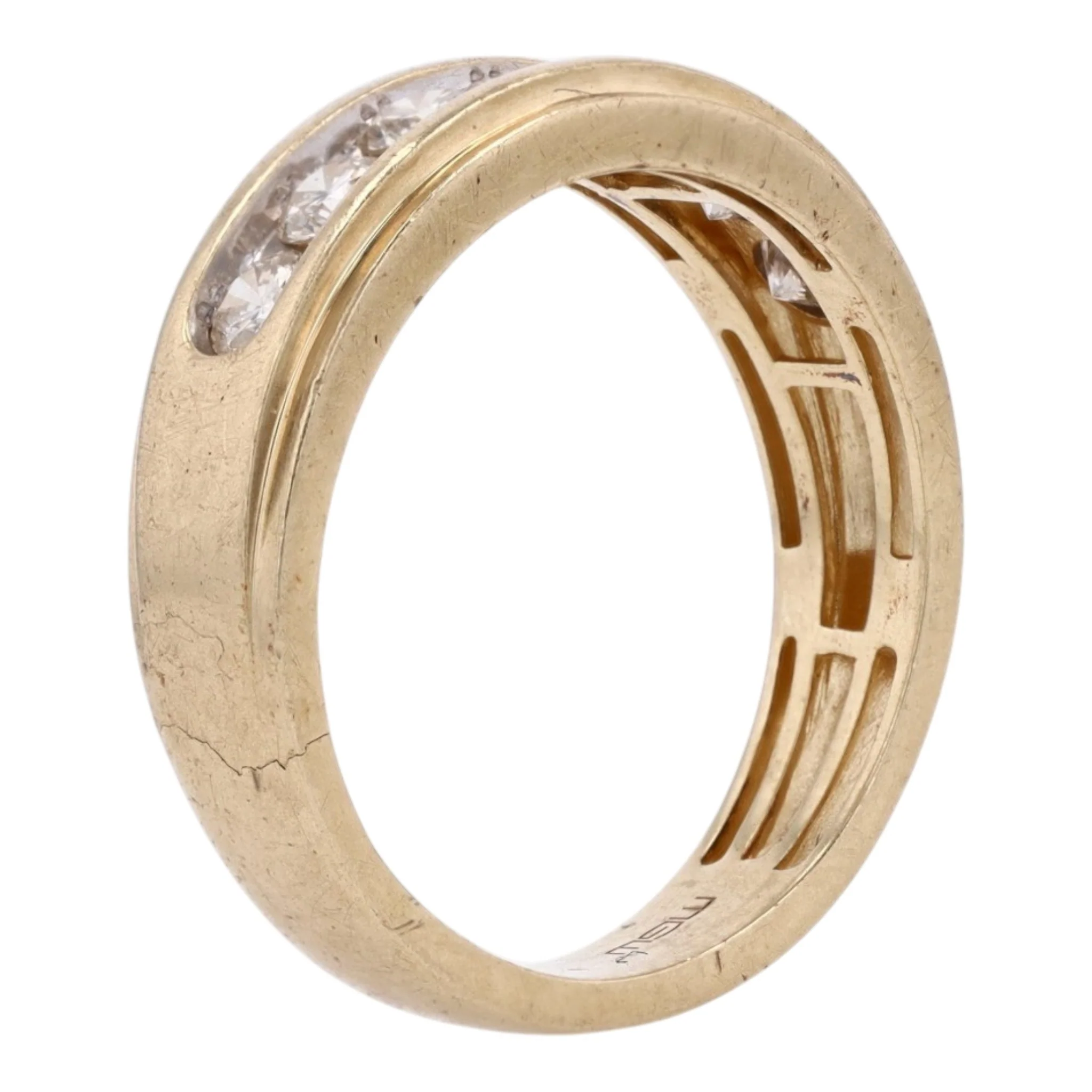 1 ctw 14K Yellow Gold Diamond Band - Image 5