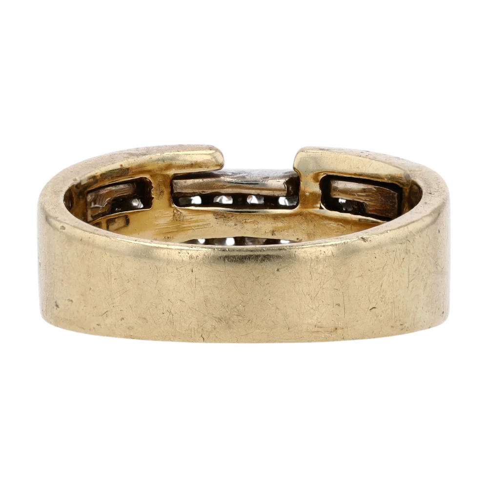 1/5 ctw 14K Two-Tone Gold Diamond Band - Image 3