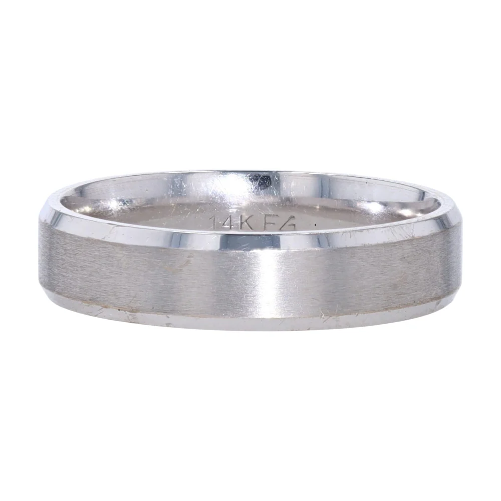14K White Gold Band