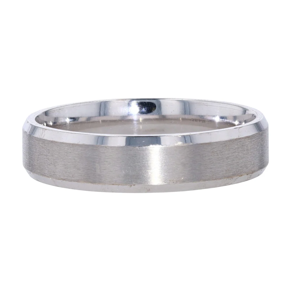 14K White Gold Band - Image 4