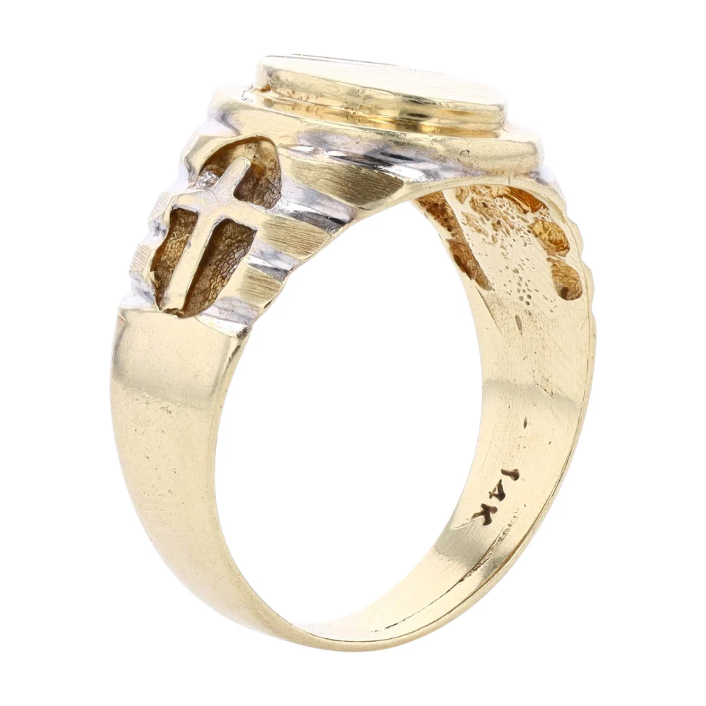 14K Two-Tone Gold Fashion Ring - Image 5