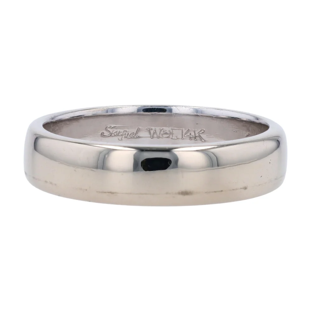 14K White Gold Band