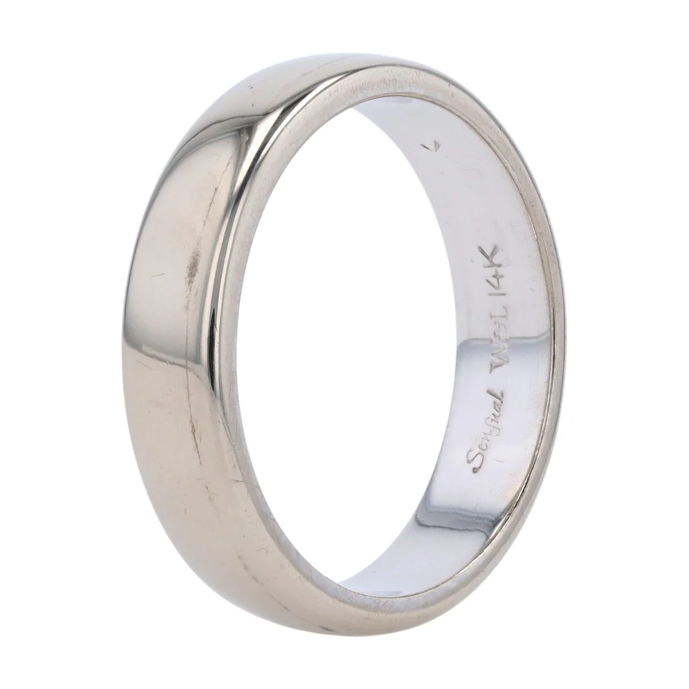 14K White Gold Band - Image 3
