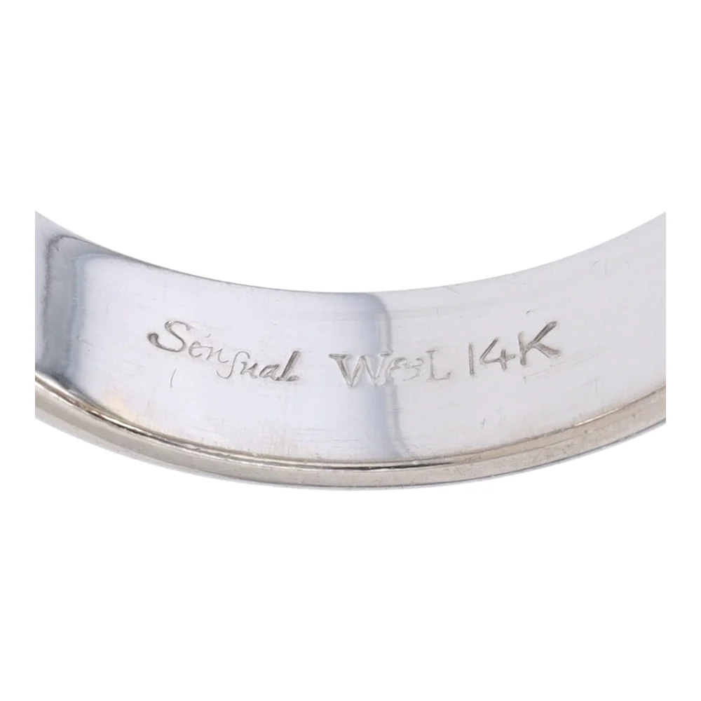 14K White Gold Band - Image 4
