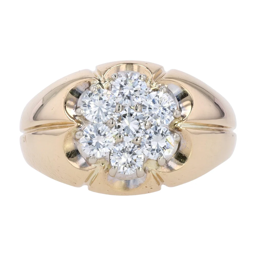 1 3/8 ctw 14K Yellow Gold Diamond Fashion Ring