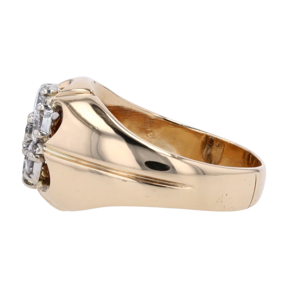 1 3/8 ctw 14K Yellow Gold Diamond Fashion Ring - Image 2