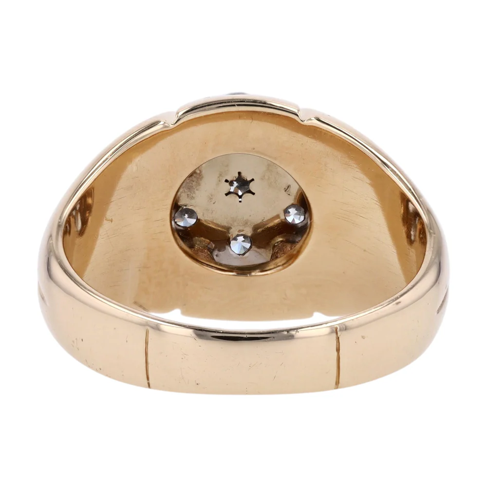 1 3/8 ctw 14K Yellow Gold Diamond Fashion Ring - Image 3