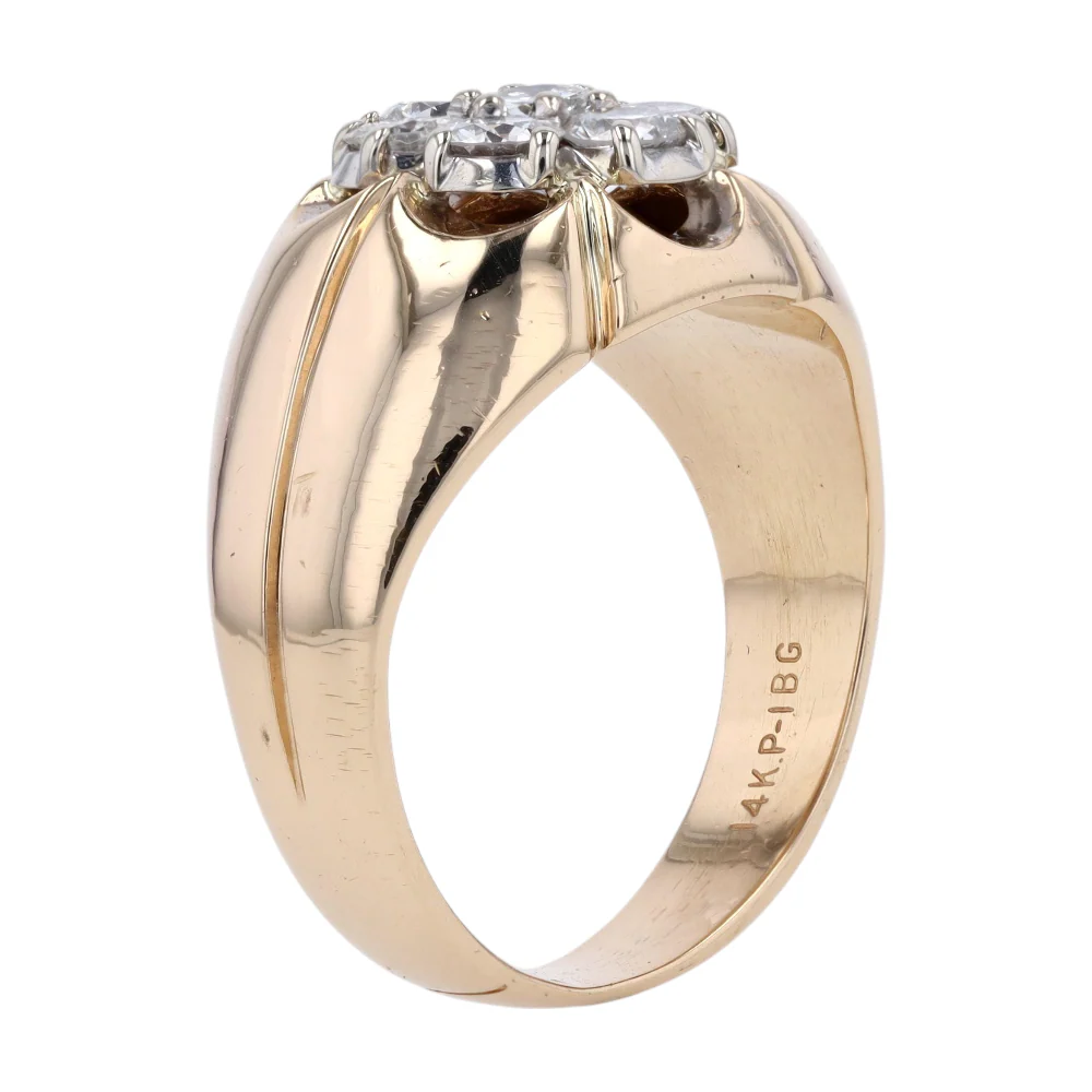 1 3/8 ctw 14K Yellow Gold Diamond Fashion Ring - Image 5