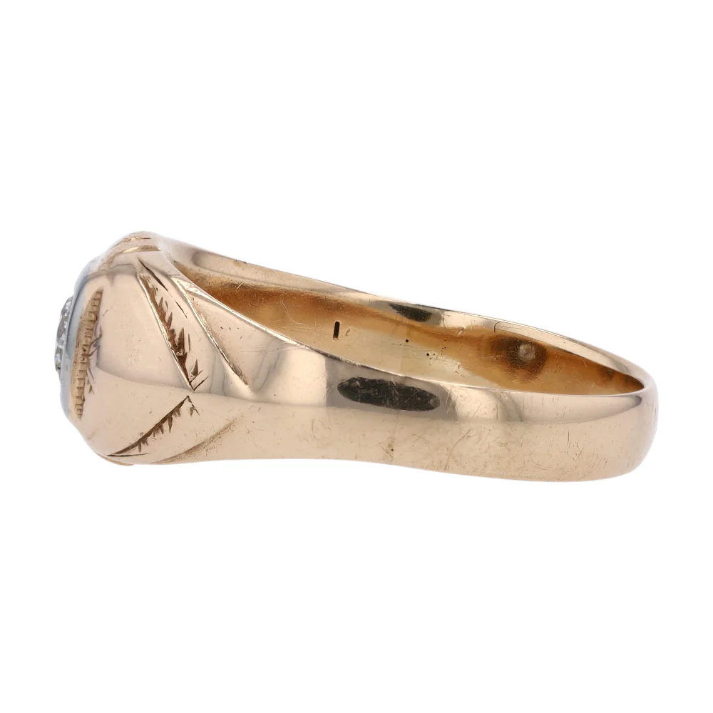1/4 ctw 14K Yellow Gold Diamond Fashion Ring - Image 2