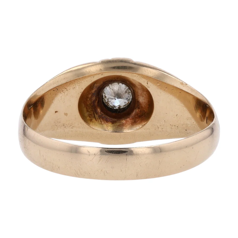 1/4 ctw 14K Yellow Gold Diamond Fashion Ring - Image 3