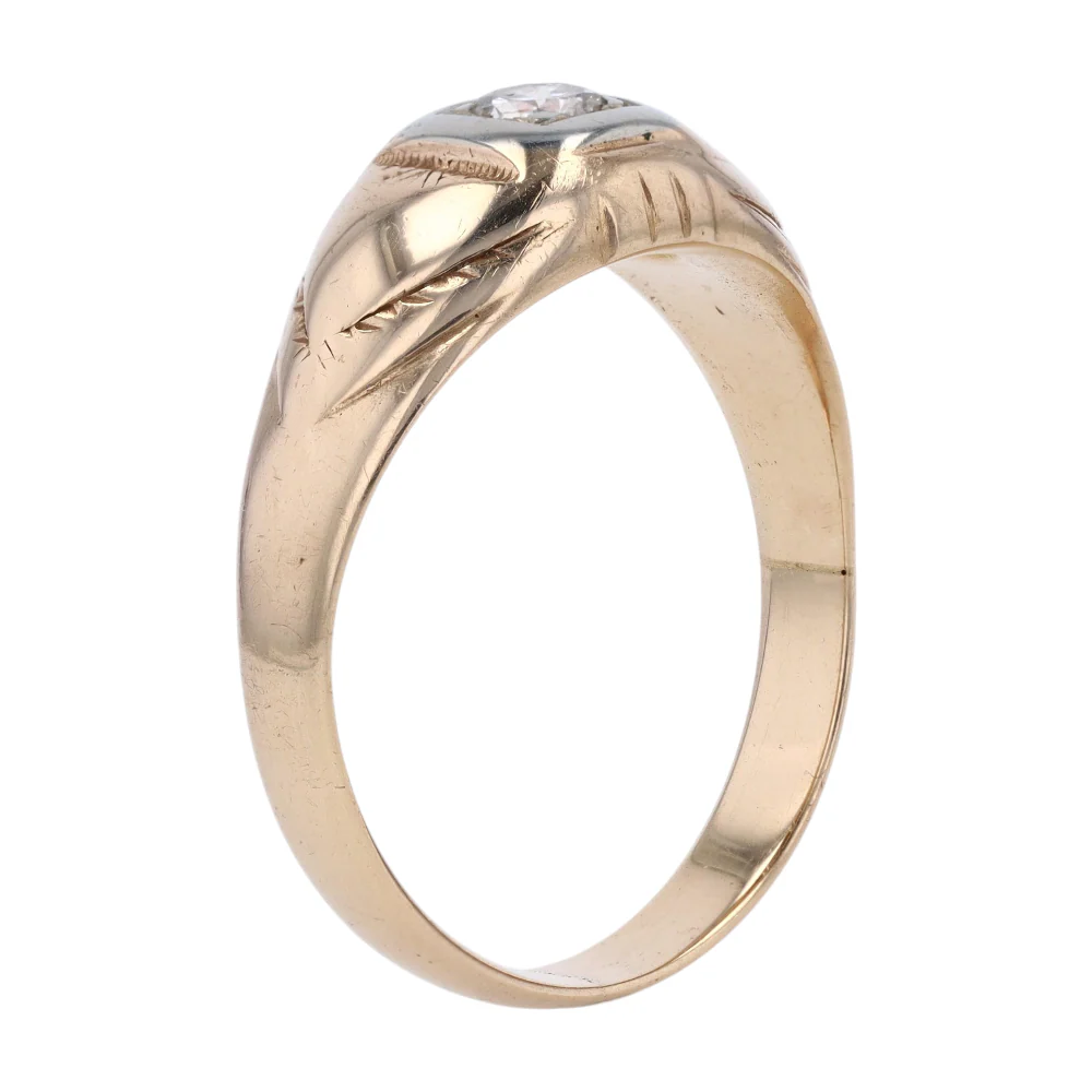 1/4 ctw 14K Yellow Gold Diamond Fashion Ring - Image 5