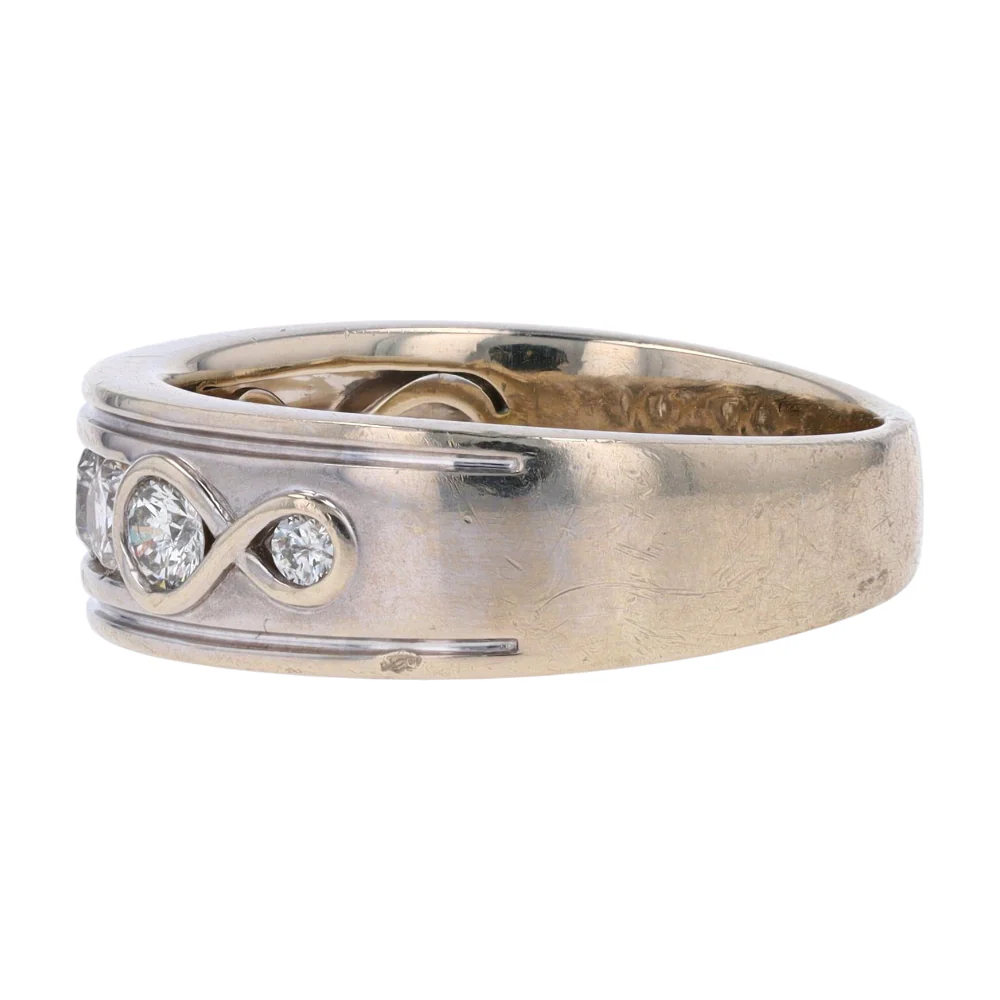 1 ctw 14K White Gold Diamond Band - Image 2