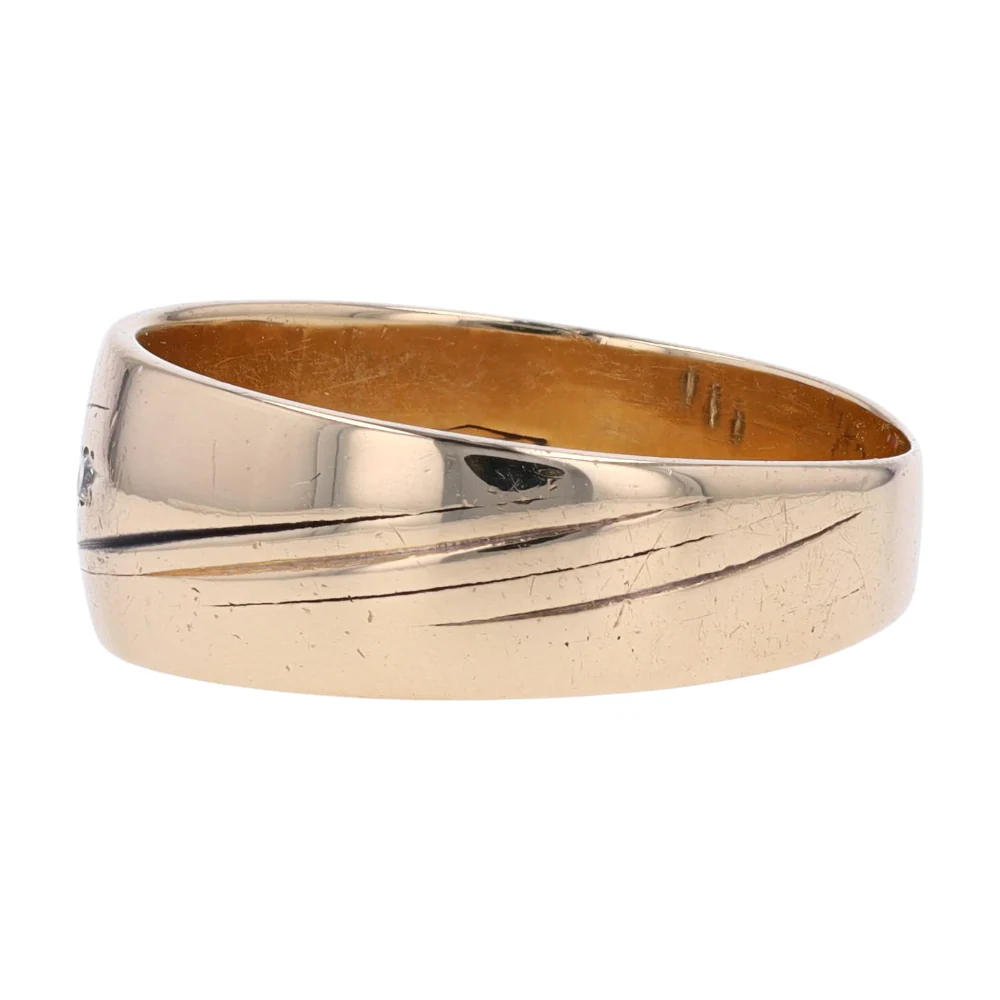 14K Yellow Gold Diamond Band - Image 2