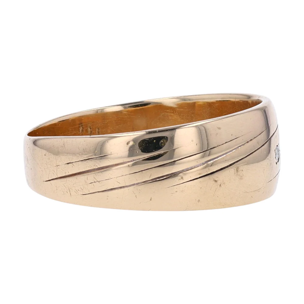 14K Yellow Gold Diamond Band - Image 4