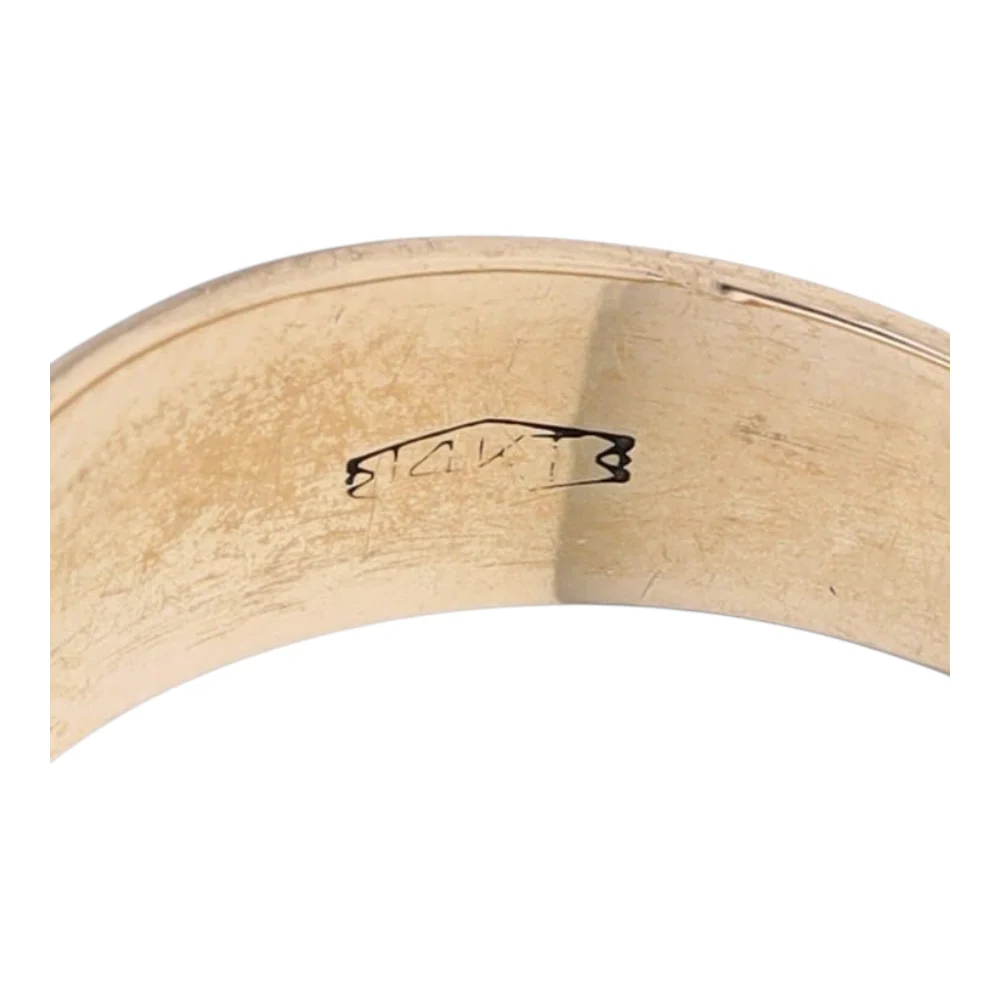 14K Yellow Gold Diamond Band - Image 6