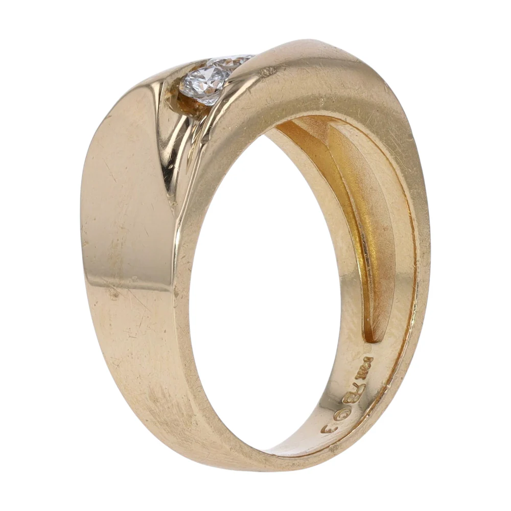 3/8 ctw 14K Yellow Gold Diamond Band - Image 5