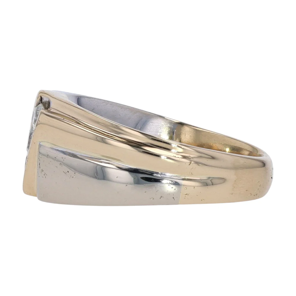 1/3 ctw 14K Two-Tone Gold Diamond Band - Image 2